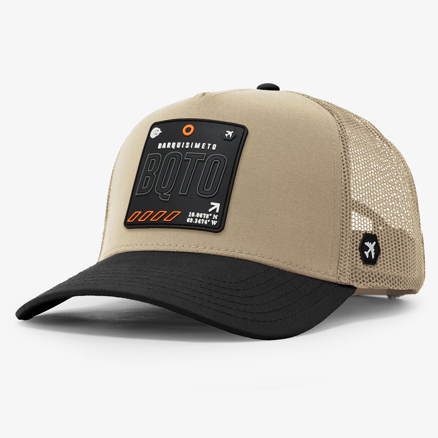 Barquisimeto Canvas Trucker Hat - Black/Khaki