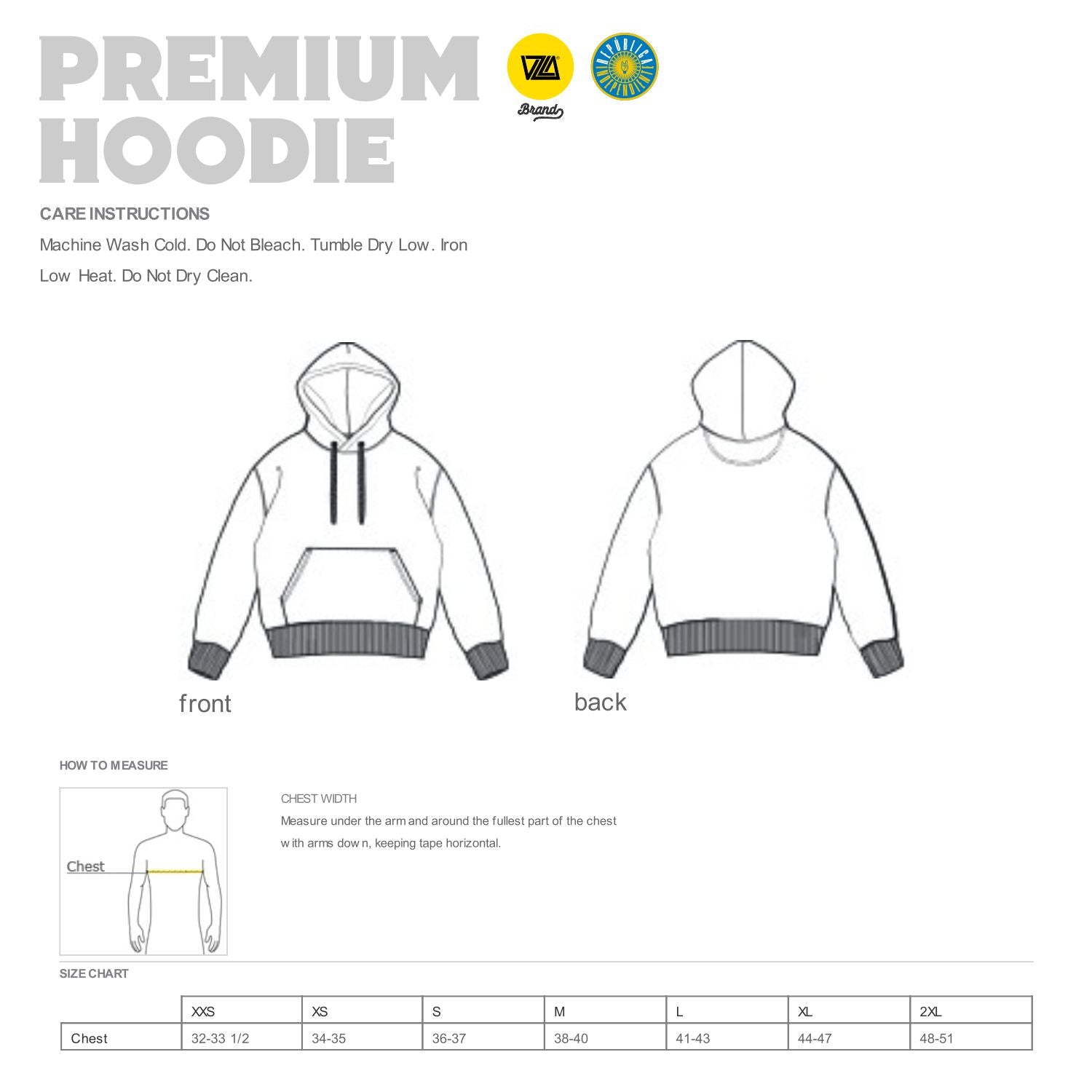 República Independiente - Premium Hoodie Black II