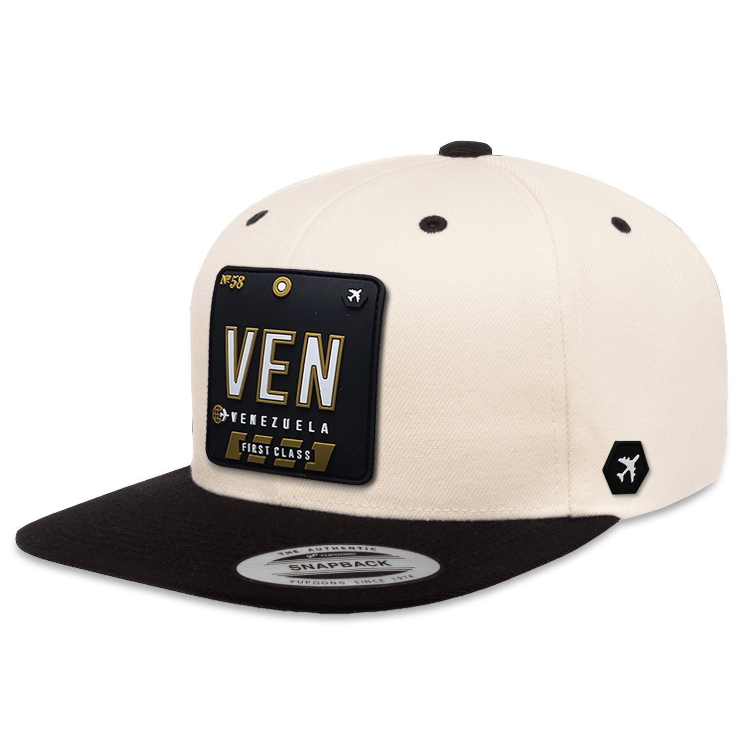 VEN - Venezuela Flat Snapback Natural/Black