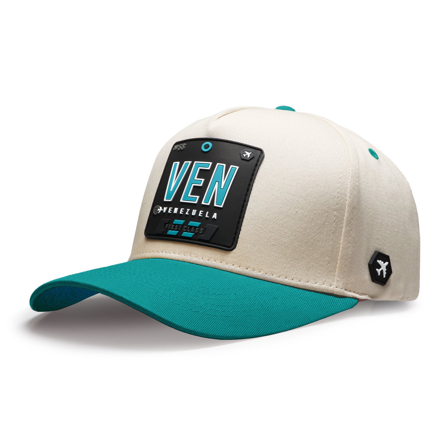 VEN Classic Cap - Natural/Teal