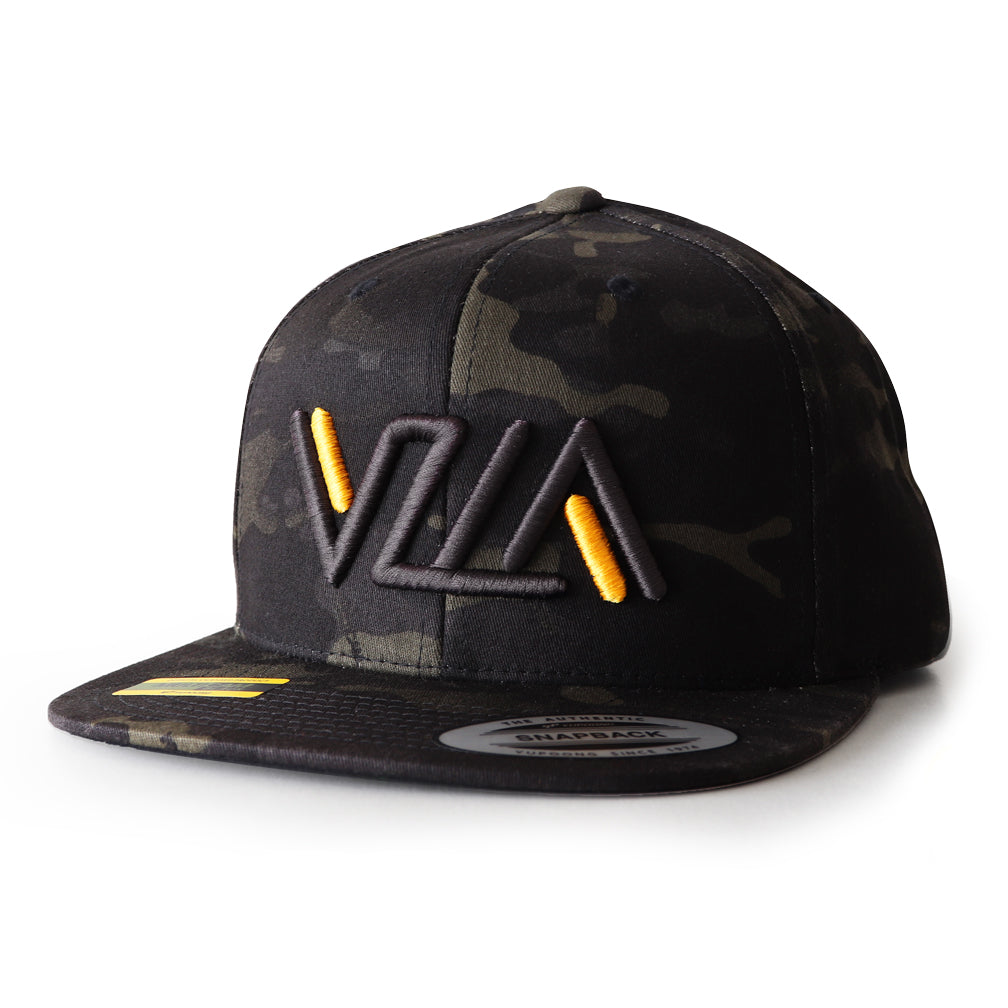 VZLA Dark Camo Flat Bill Snapback Hat
