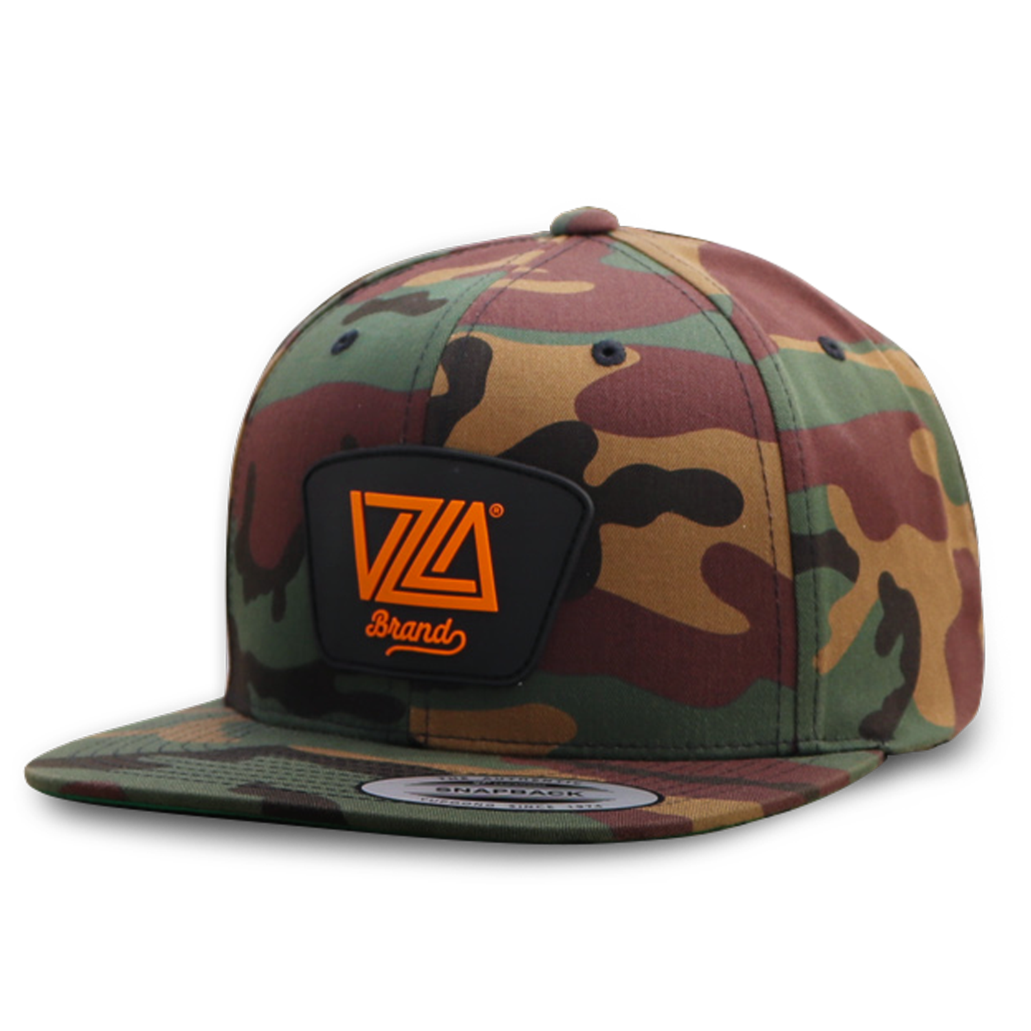 VZLA Flat Bill Snapback Hat - Camo 2.0