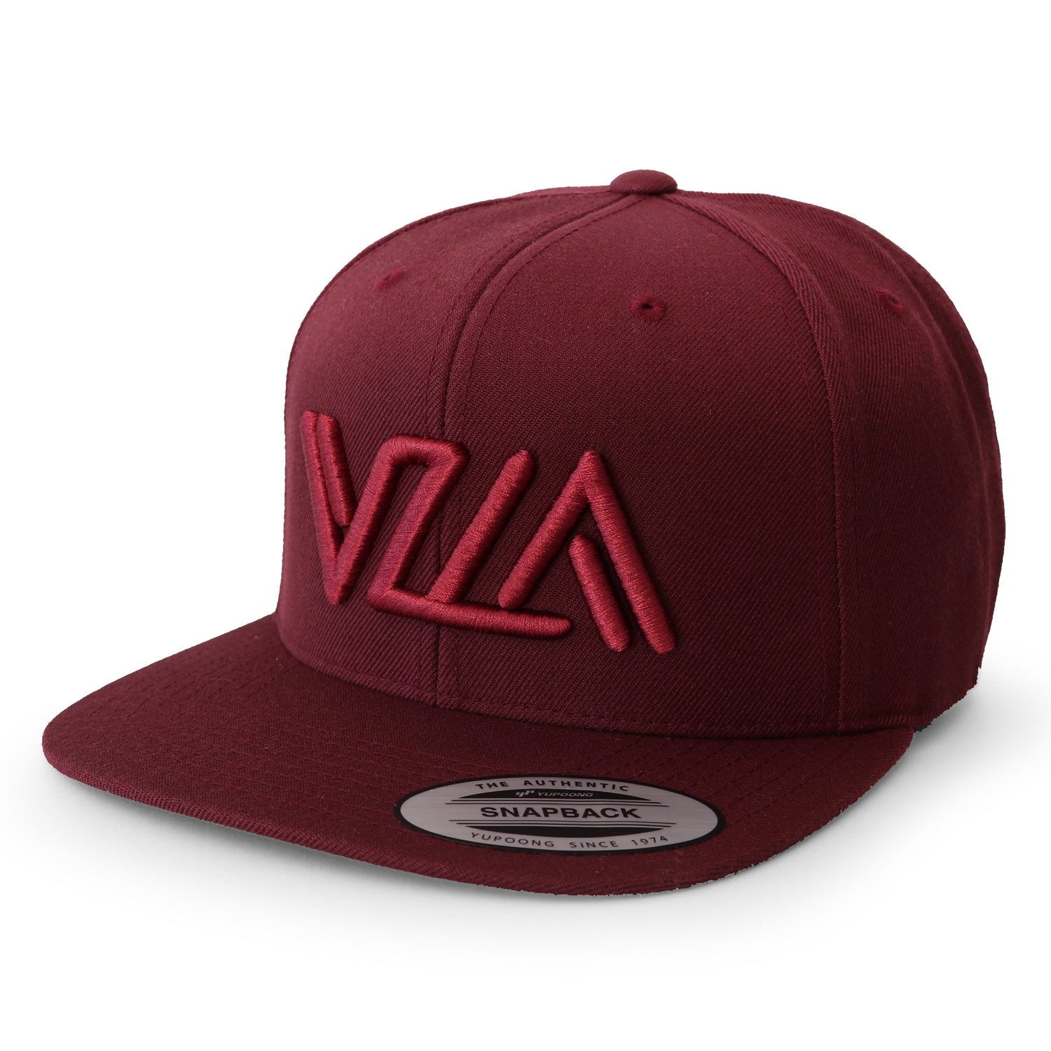 VZLA Flat Bill Snapback Hat (Vinotinto 2.0)