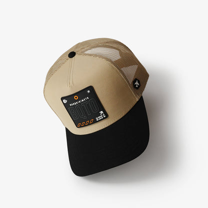 Barquisimeto Canvas Trucker Hat - Black/Khaki