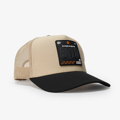 Barquisimeto Canvas Trucker Hat - Black/Khaki