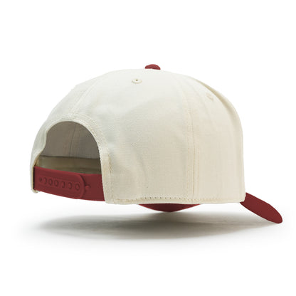 VZLA 3D Frame Cap - Natural/Maroon