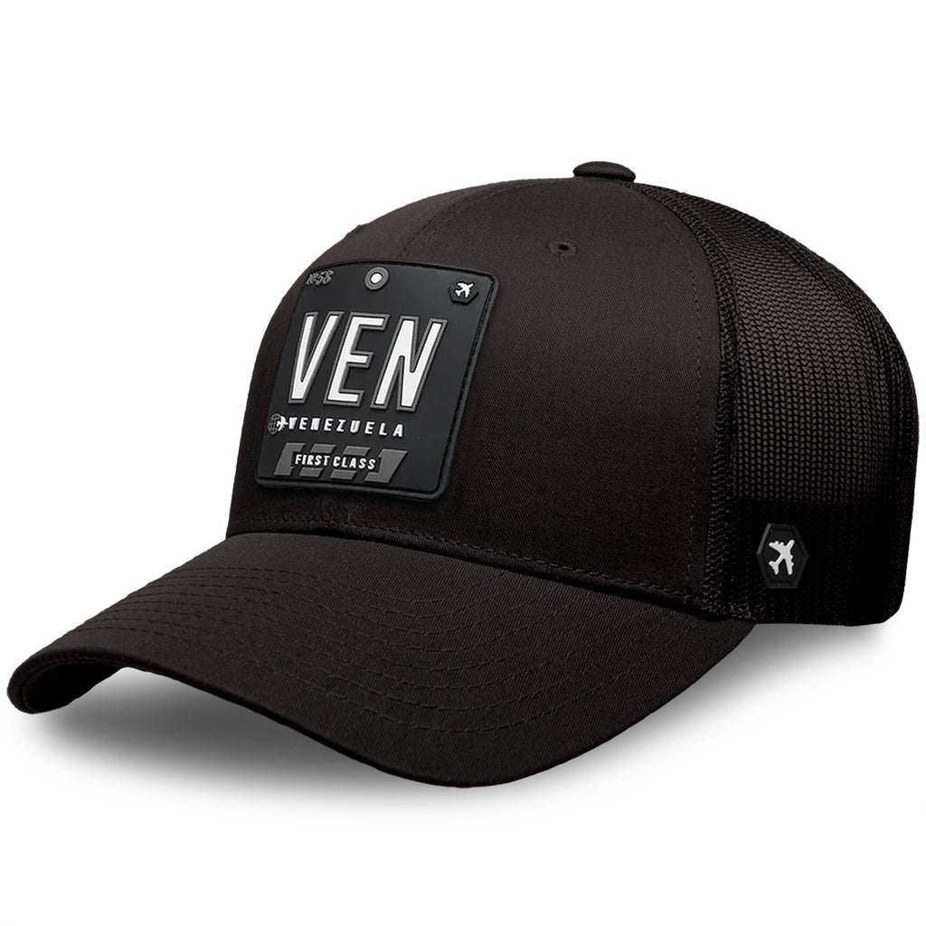 VEN - Venezuela Trucker Hat Black/Black