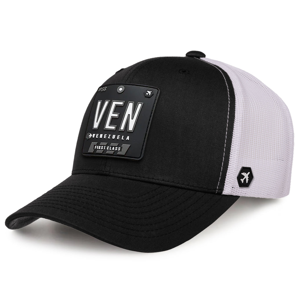 VEN - Venezuela Trucker Hat Black/White
