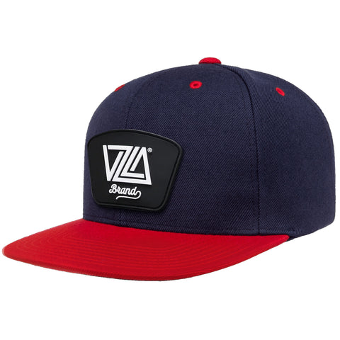 VZLA Flat Snapback Navy/Red