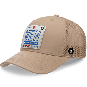 VEN - Venezuela Trucker Hat Khaki/Snow