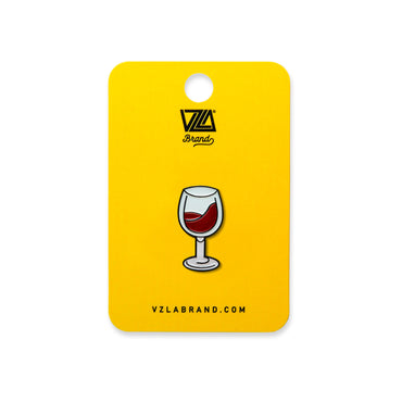 VZLA Wine Glass Pin