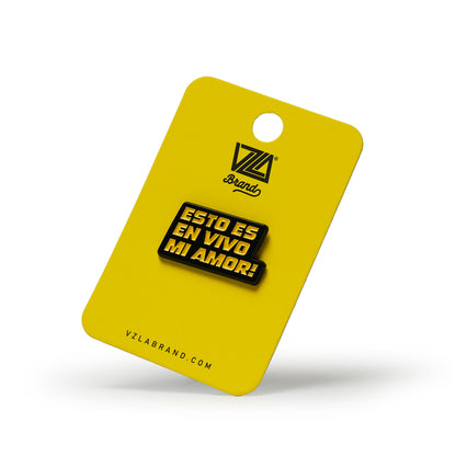 Esto es en vivo mi amor! Pin