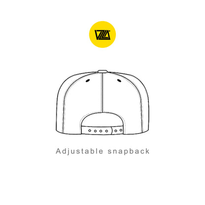 VZLA Heather Black Flat Bill Snapback Hat
