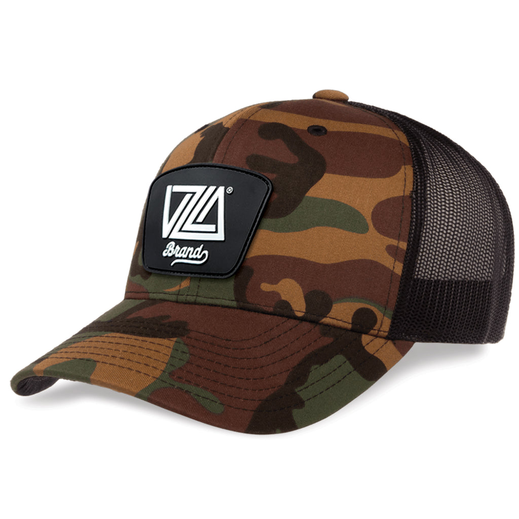 VZLA Camo/Black Trucker Hat