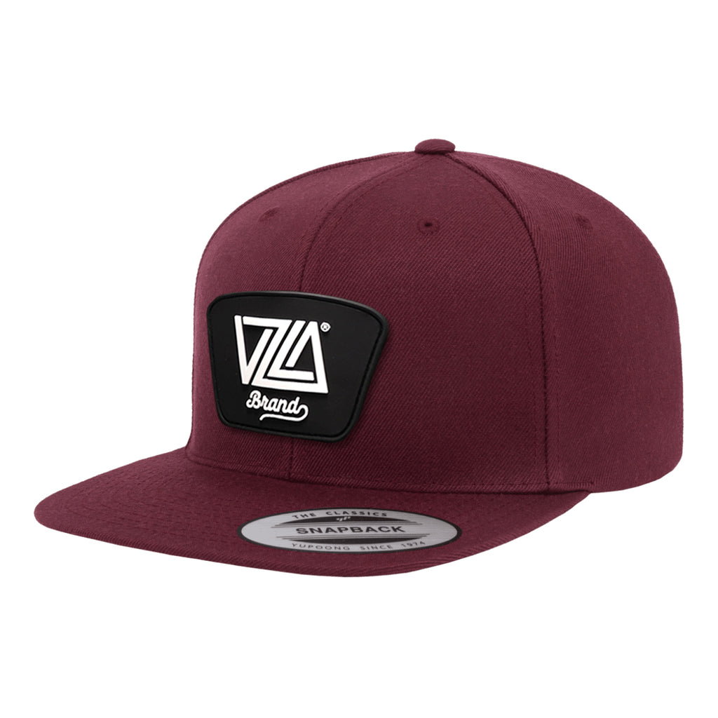 VZLA Maroon Signature Flat Snapback