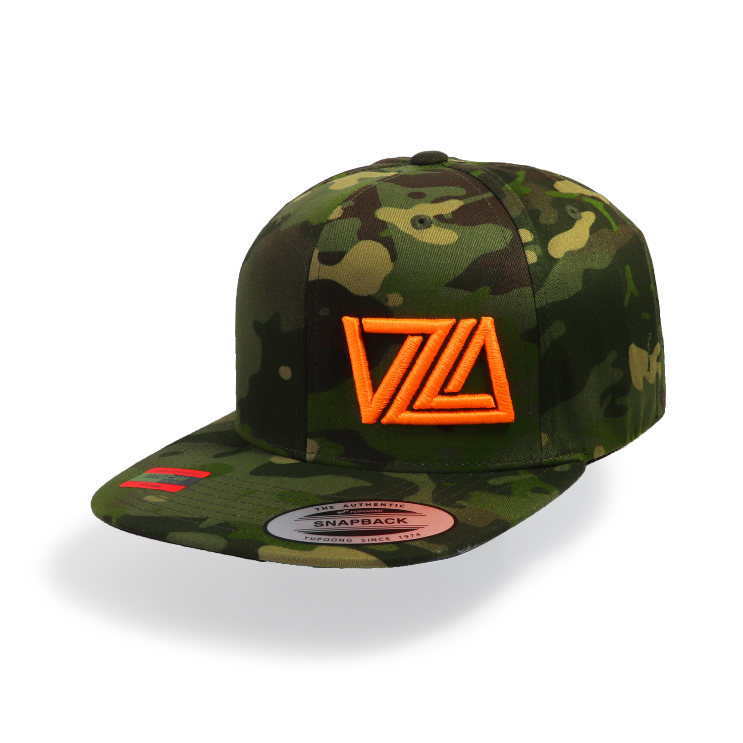 VZLA Tropic Camo Flat Bill Snapback Hat