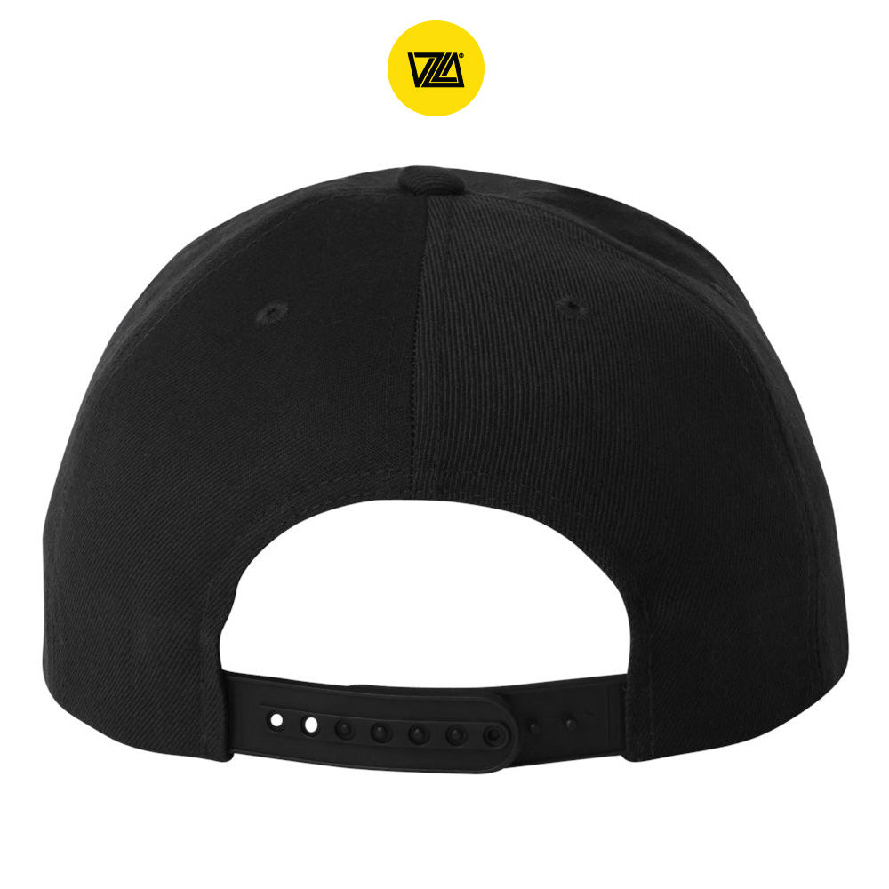 VZLA Black & Yellow Flat Bill Snapback Hat