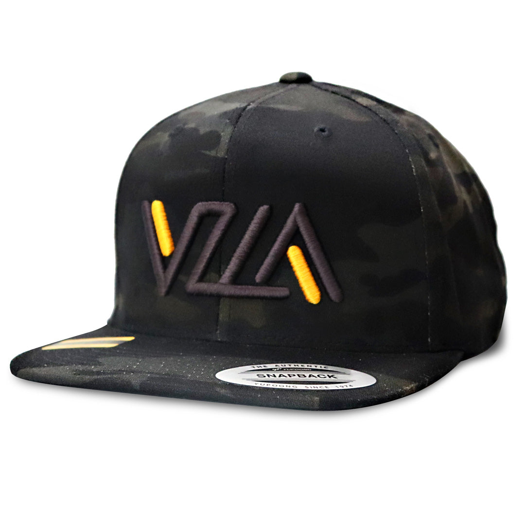 VZLA Dark Camo Flat Bill Snapback Hat