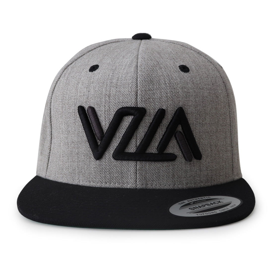 VZLA Heather Black Flat Bill Snapback Hat