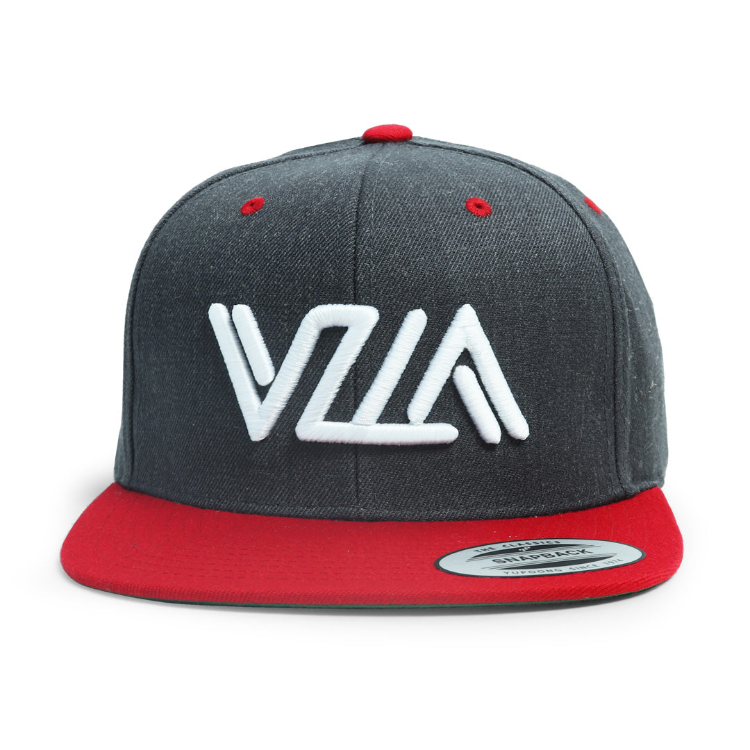 VZLA Heather Red Flat Bill Snapback Hat