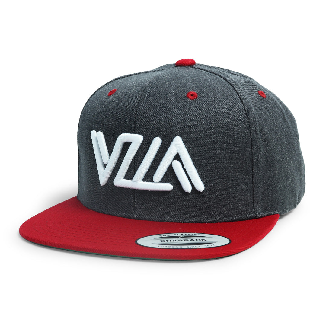 VZLA Heather Red Flat Bill Snapback Hat