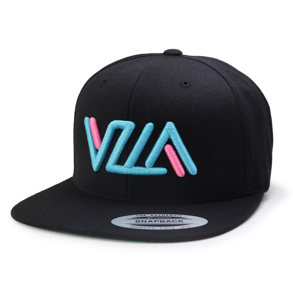 VZLA VICE Black Flat Bill Snapback Hat