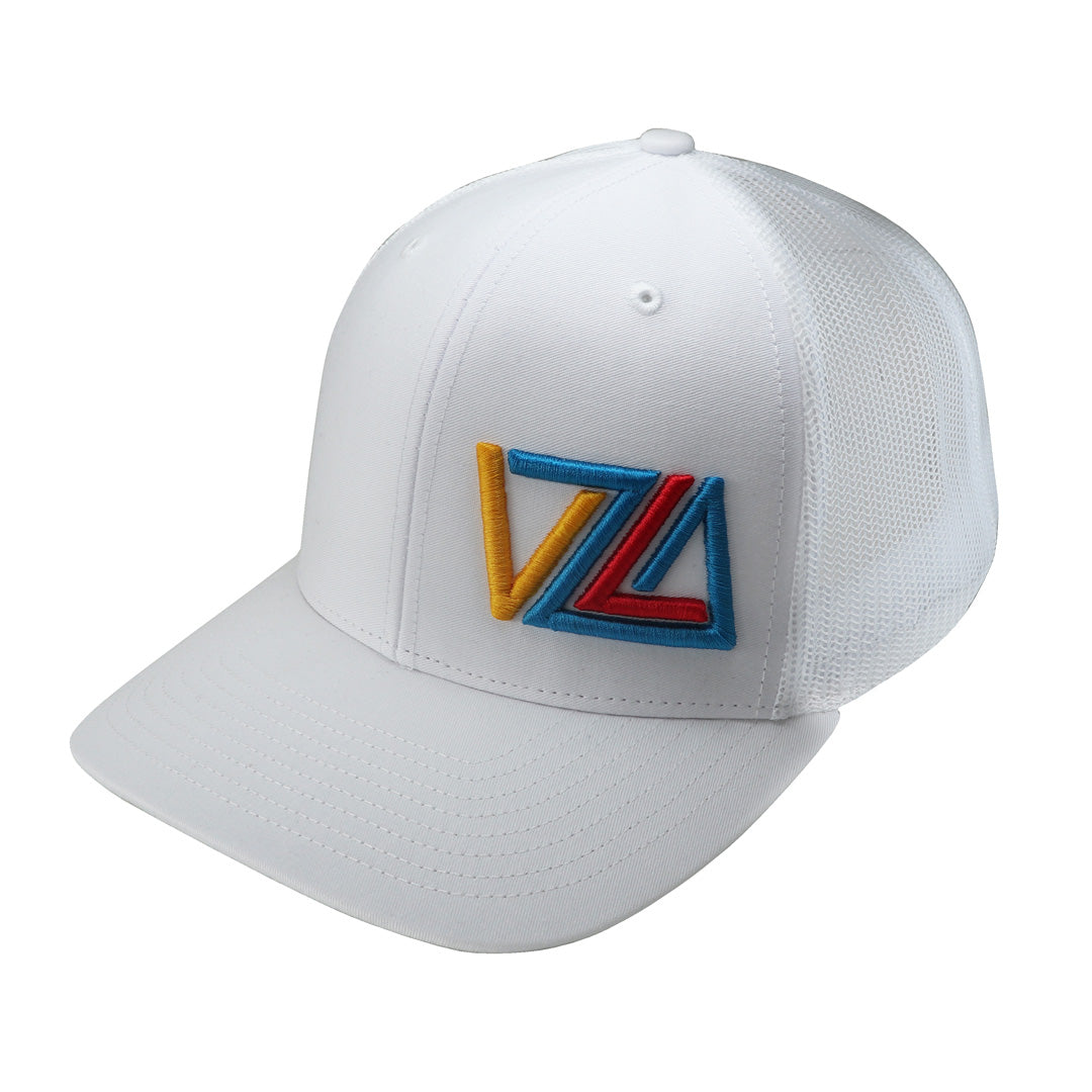 VZLA White Trucker Hat - (Tricolor)