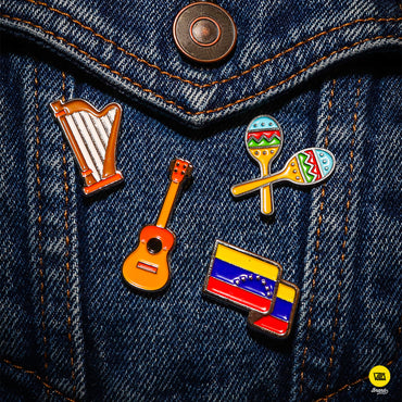 VZLA Maracas Venezolanas Pin