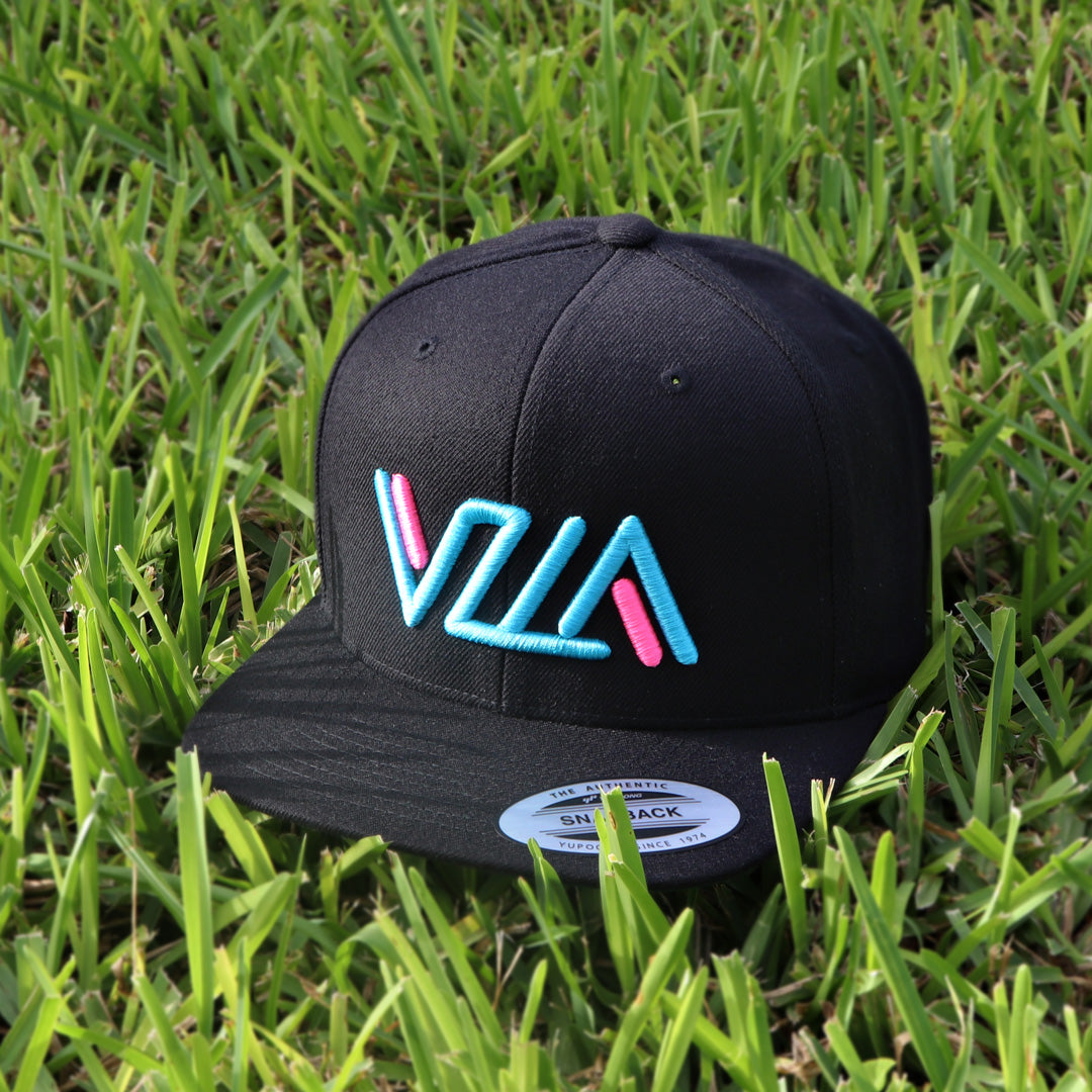 VZLA VICE Black Flat Bill Snapback Hat