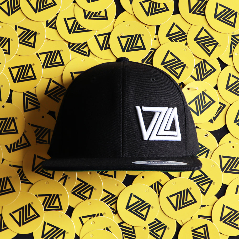 VZLA Flat Bill Snapback Hat (Black)