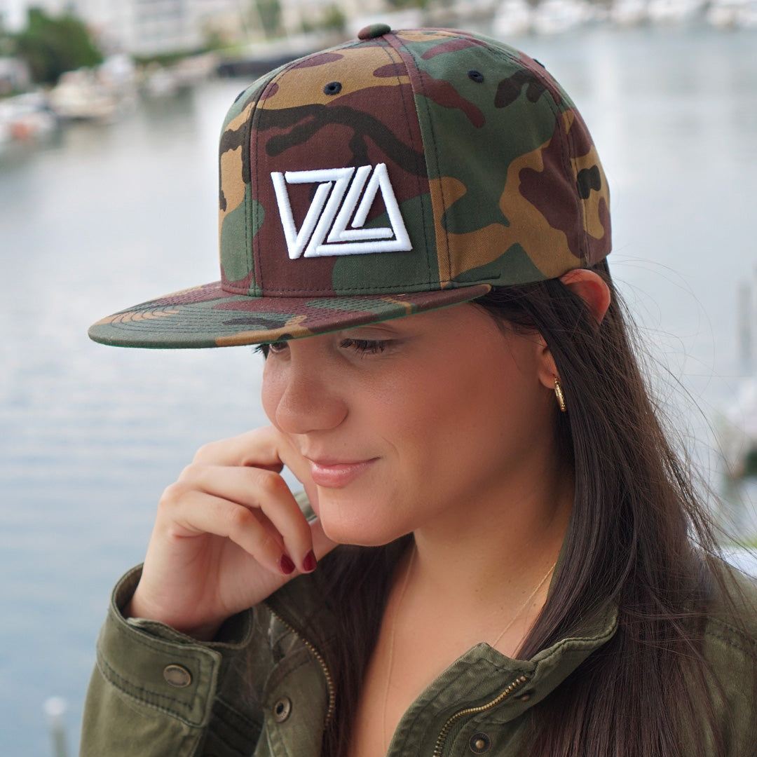 VZLA Flat Bill Snapback Hat (Camouflage)